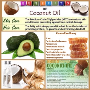 DIY Avocado Raw Honey Coconut Oil Hair Mask